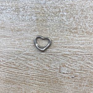 Small open heart necklace pendant
